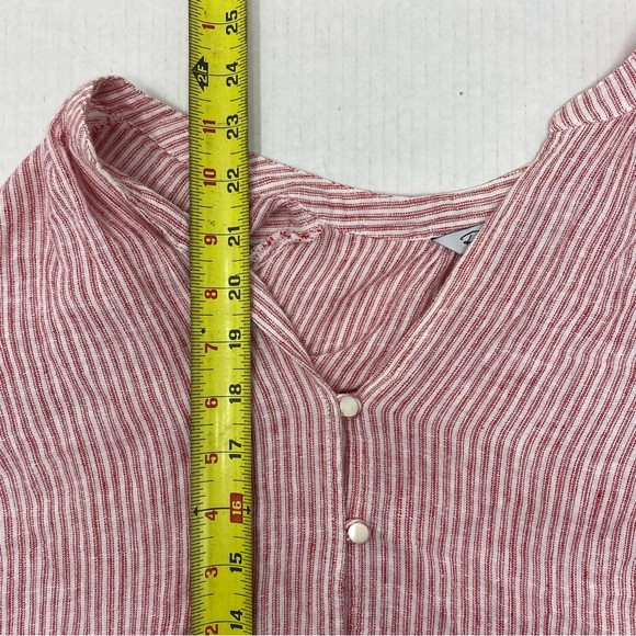 Rails Marti Scarlet Stripe Blouse Large - Picture 7 of 9
